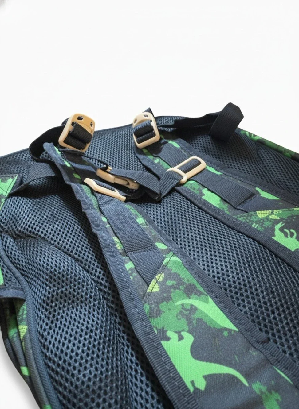 Sawkig Dino Camo Backpack Green Blue Canvas